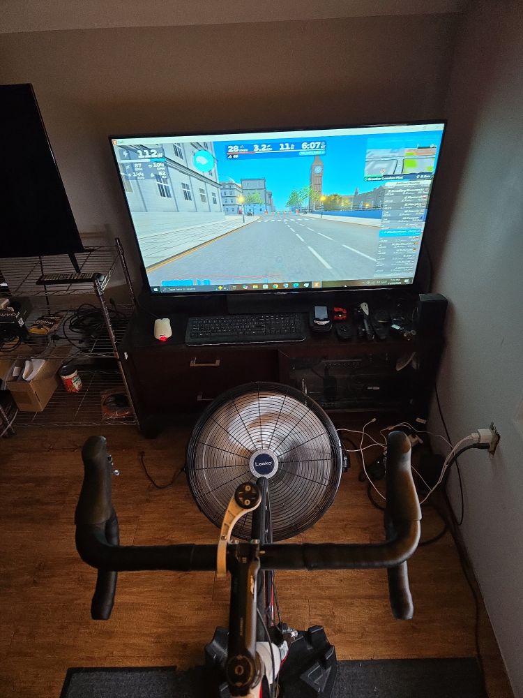 Zwift riding 
