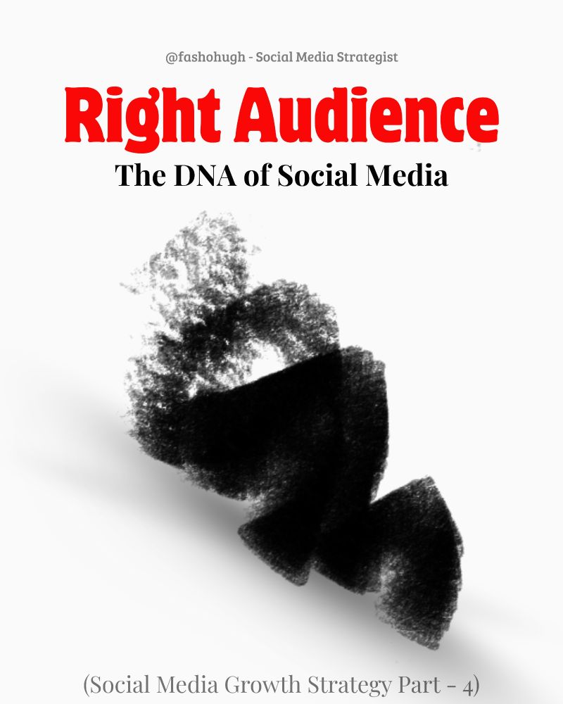 If your content keeps stalling,
it’s not always about the graphics or the trend.
It’s about who you’re talking to.

Your right audience = The DNA of your social media.

You can post daily, ride trends, and even boost posts.
But if your content doesn’t match your audience’s...
