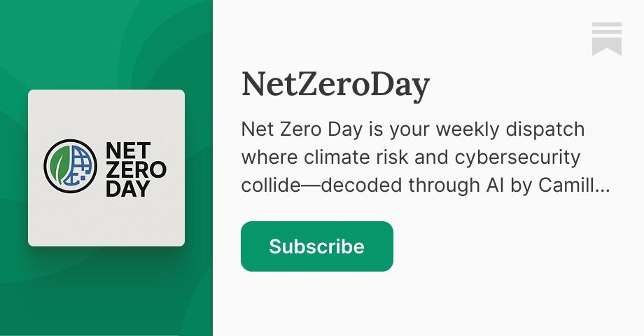 NetZeroDay | Camille Stewart Gloster | Substack