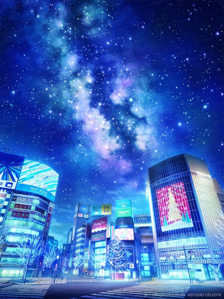Starry sky city
