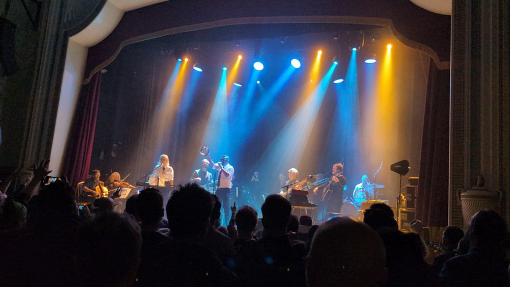 The Dears, on stage at the Islington Assembly Hall.