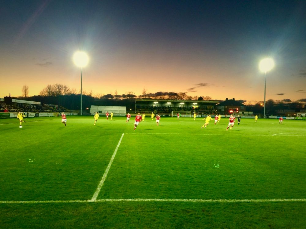 Southport away, New Year’s Day 2017.  