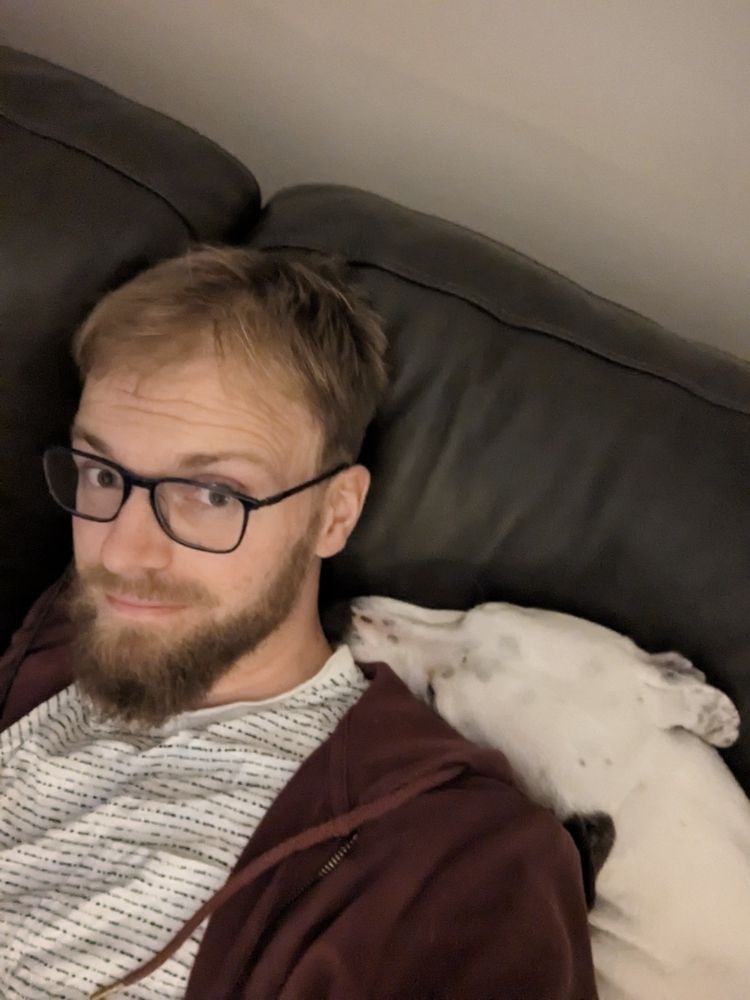 Lurcher asleep on shoulder....