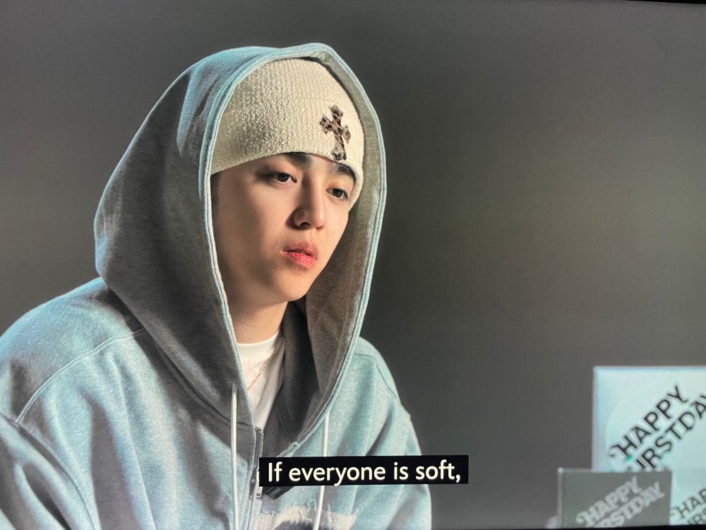 S.COUPS of the group SEVENTEEN saying "If everyone is soft,"