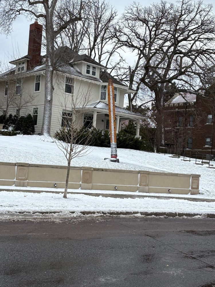 The giant pencil that is sharpened every spring/summer.