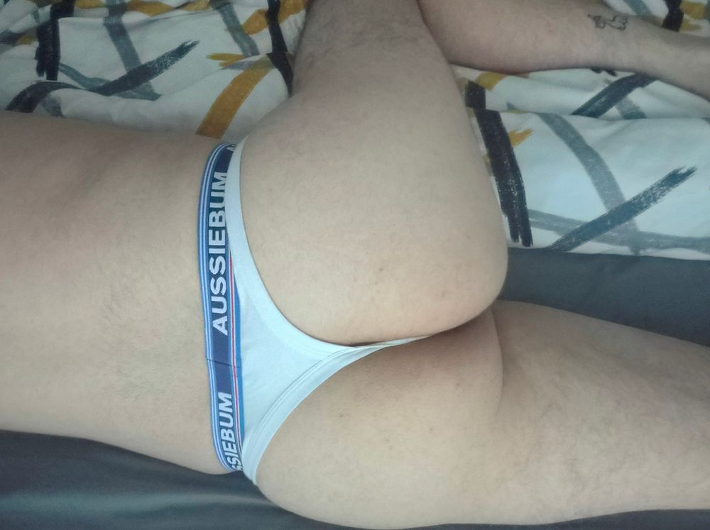 Picture of my ass in a white thong