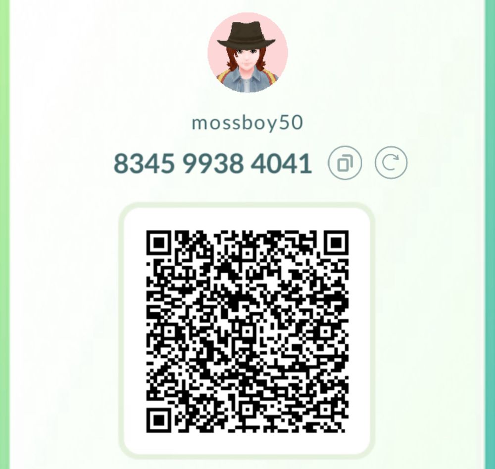Pokémon Go friend screen with the add code 8345 9938 4041