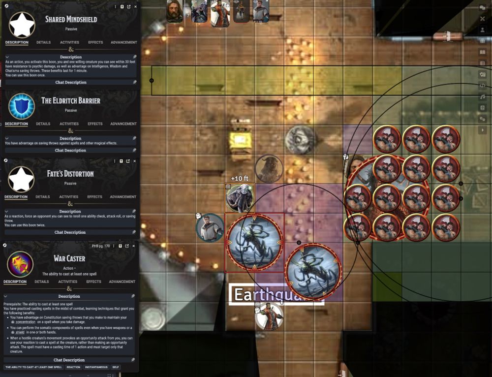 Chaotic battle against abominations - 14 berserkers summoned inside an unholy gigantic monstrosity