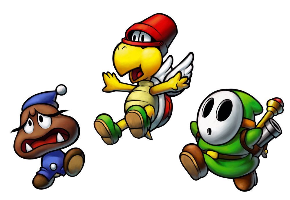 The Elite Trio from Mario & Luigi: Bowser's Inside Story, and Mario & Luigi: Dream Team