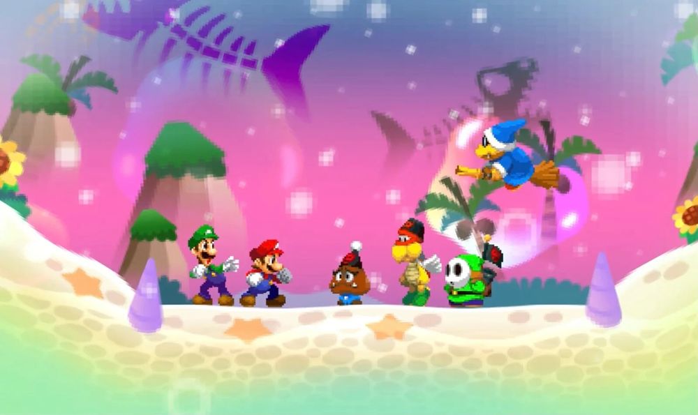 The Elite Trio + Kamek from Mario & Luigi: Bowser's Inside Story, and Mario & Luigi: Dream Team