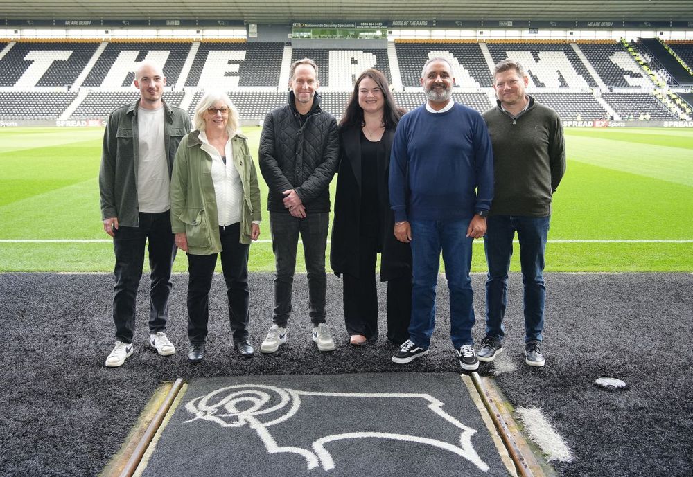 The Derby County Supporters' Board, including RamsTrust Chair, Hilary Leam.