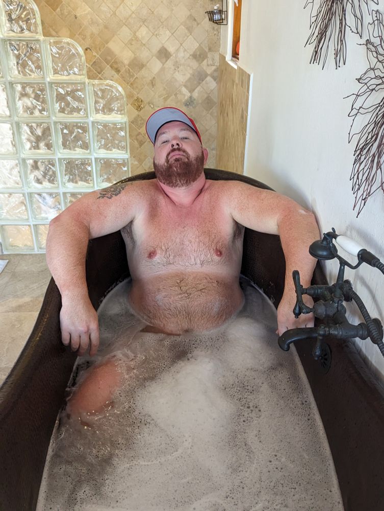 A shot of me in a sweet stand alone bathtub at a rental place in Puerto Vallarta a few years ago. (January 2023)