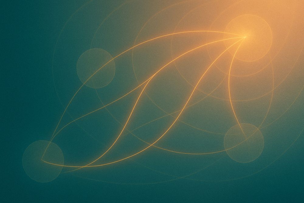 Abstract golden currents flow through a network of soft teal and blush geometric nodes, symbolizing trust and delegation expanding through design. The glowing paths connect multiple points, representing systems communicating with clarity. Concept & design co-created with AI (ChatGPT, OpenAI) under The Ratchet Sage™ creative direction. © Ebony L. Green / Authentic Distinction™