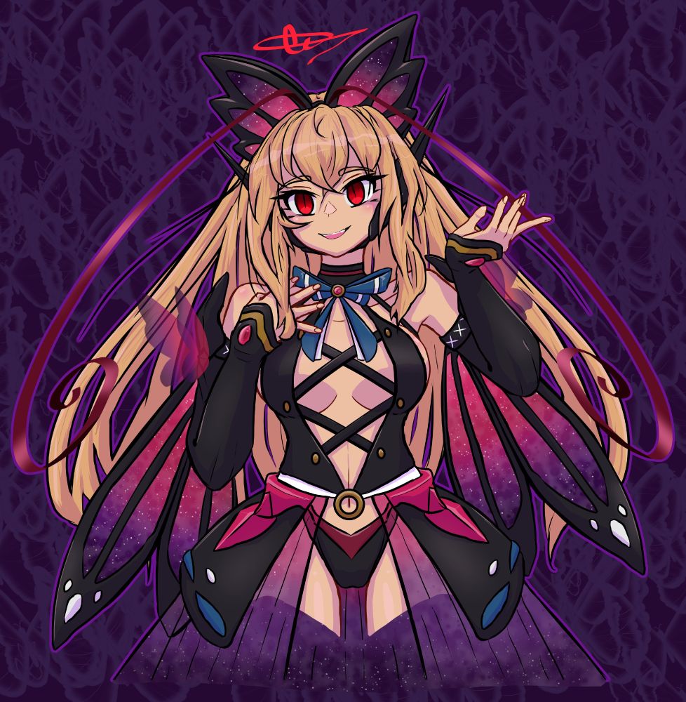 Styan aka Dark Lumen doodle. Yes this counts as a doodle I got too invested. A simple pose with yet another redesign for her.