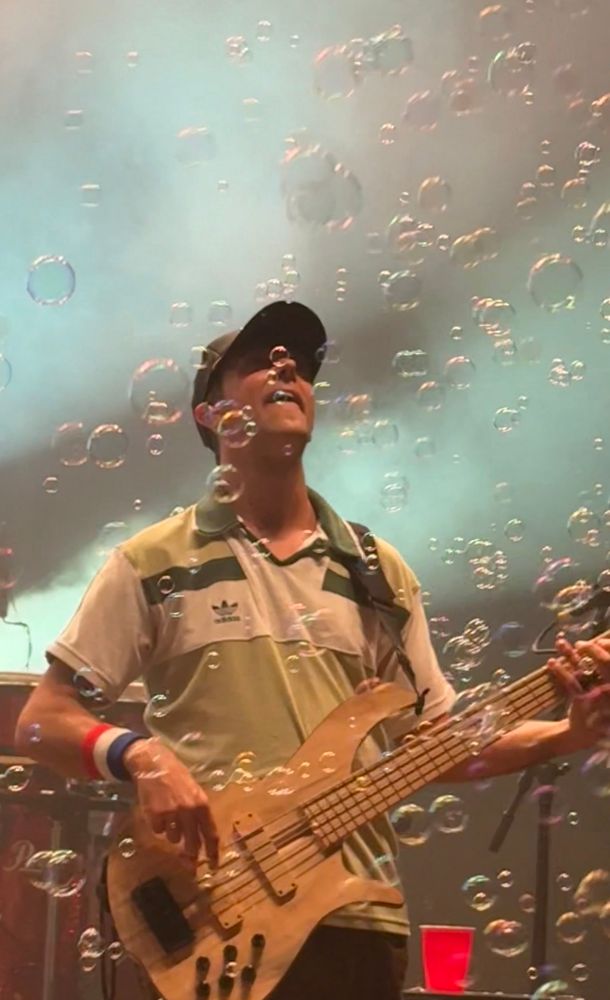 A man and his bubbles