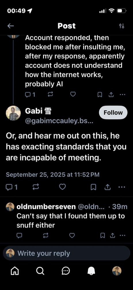 Internet protip: when an account gets a certain amount of followers they automatically assign a junior 
drive by insulter to further explain the insult 