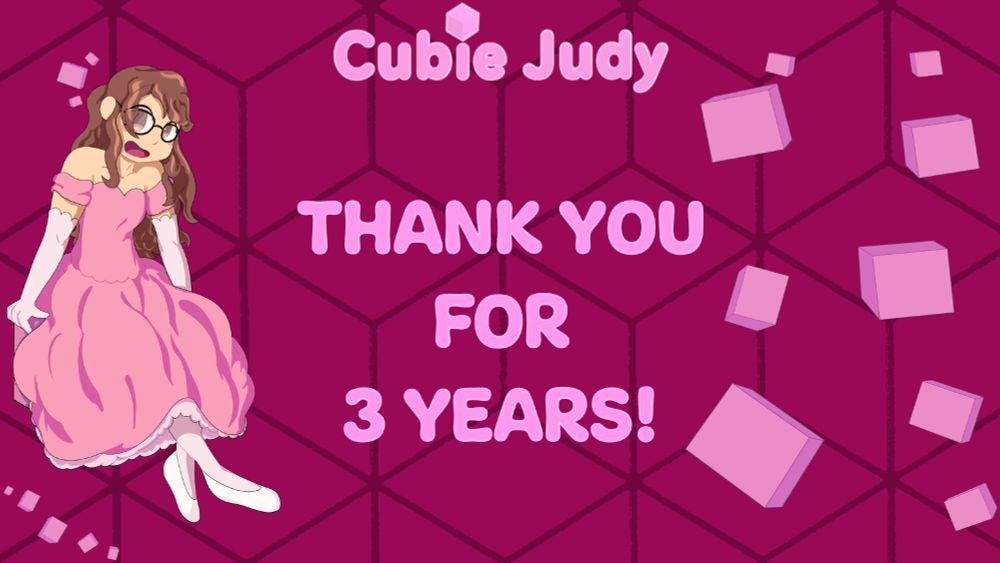 A digital Thank You card, simply reading "THANK YOU FOR 3 YEARS!"