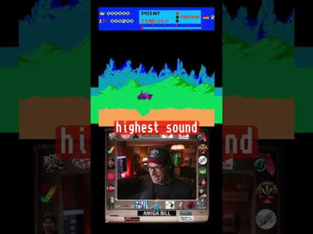 Moon Patrol is the first game with parallax scrolling and is now available on the Amiga