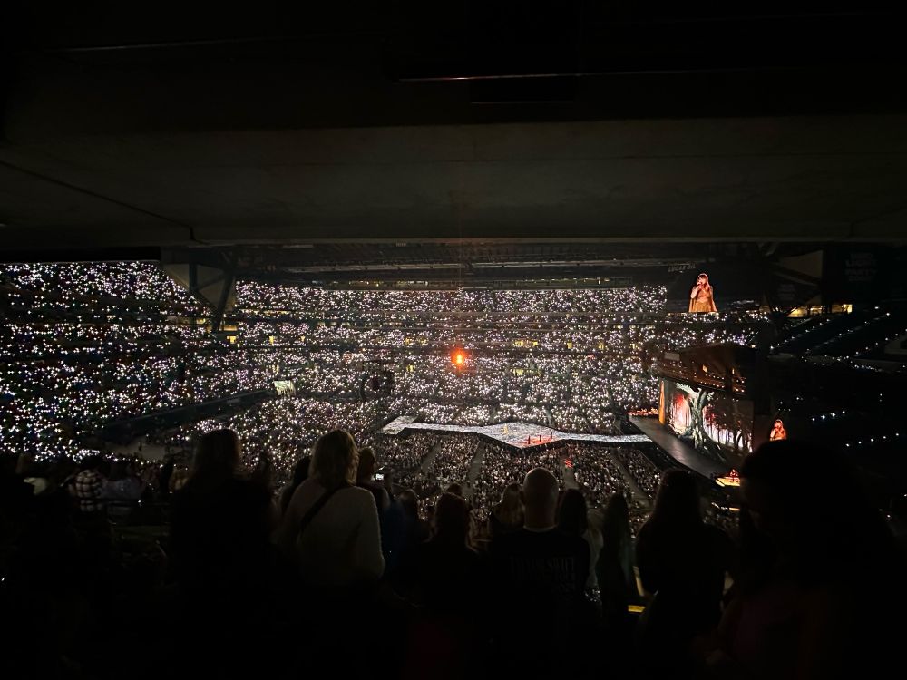 Taylor Swift concert at Lucas Oil Studium on night two of the three shows.