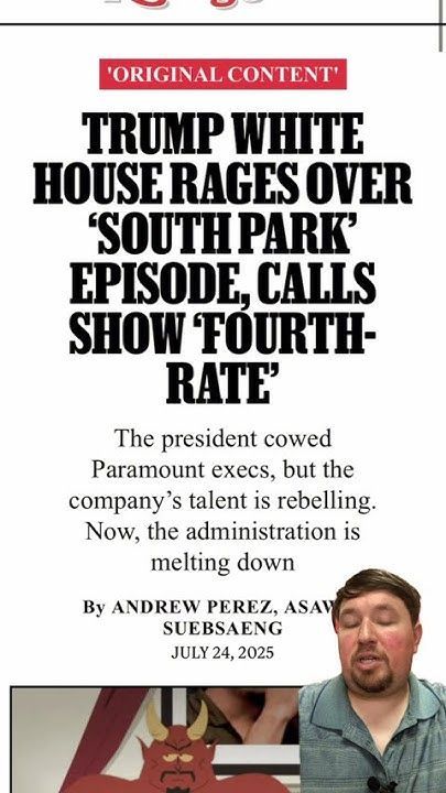 South Park Ravages Trump (And He’s NOT Happy)! #paramountplus #trump