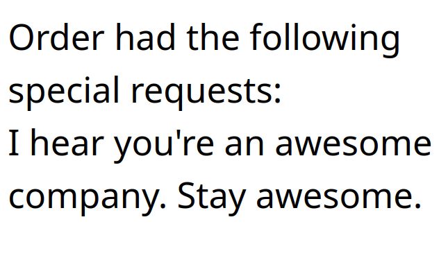 I hear you're an awesome company. Stay awesome.