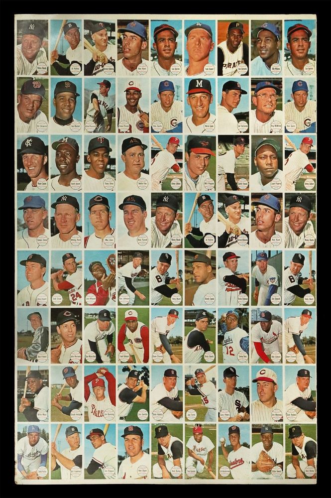 1964 Topps Giants Uncut Sheet