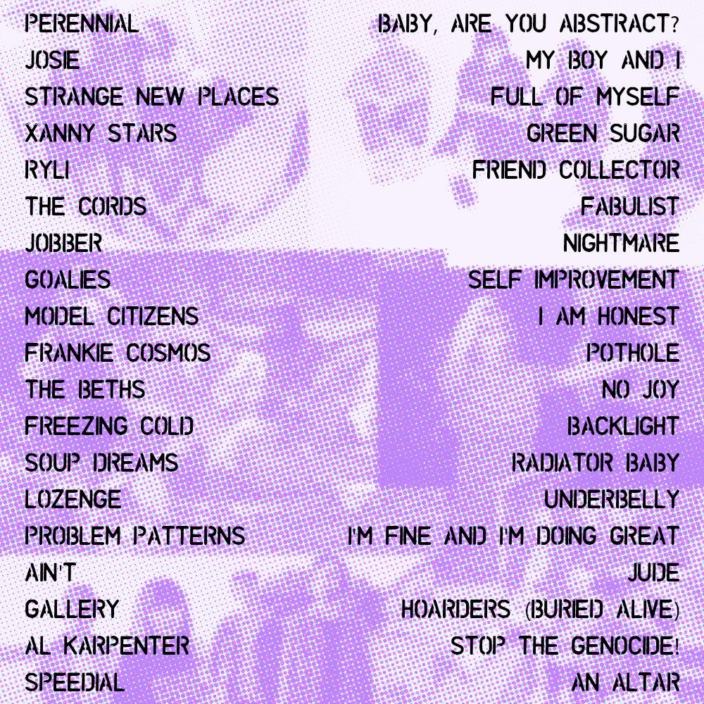 Image of tracklist. Text version can be found at link in post.