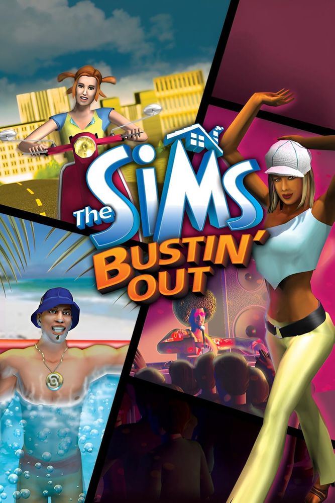 Cover Arts of Maxis' The Sims: Bustin' Out