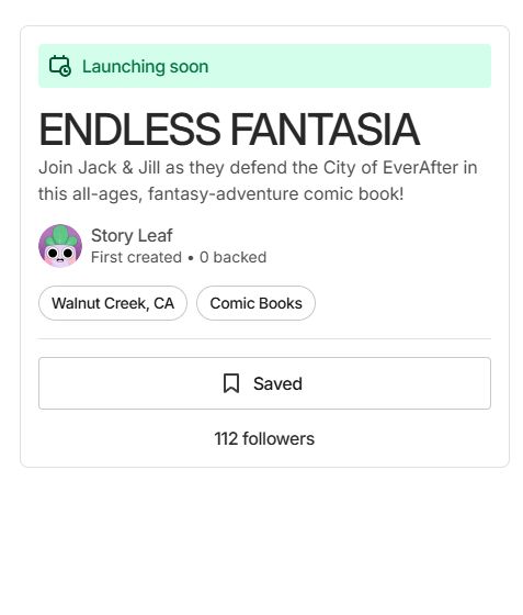 The ENDLESS FANTASIA Kickstarter pre-launch page!