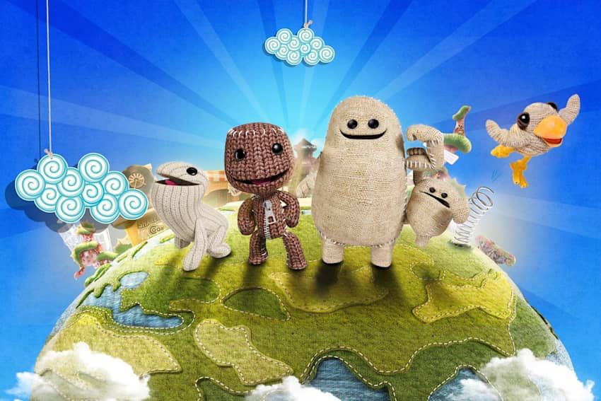Sackboy, Oddsock, Toggle, and Swoop from the LittleBigPlanet Franchise