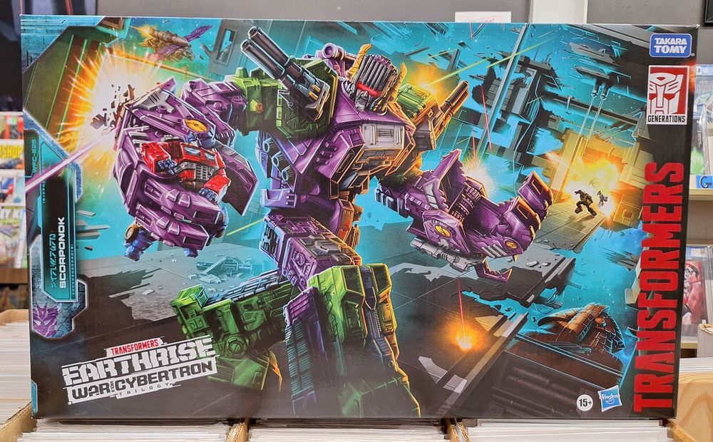 Action Figure Titan Scorponok Transformer, featured in Transformers War for Cybertron: Earthrise