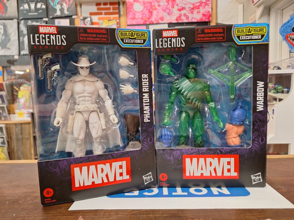 Two 6in. Marvel Legend action figures.
Phantom Rider & Warbow