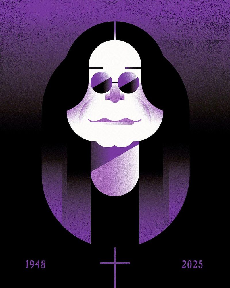 caricature of Ozzy Osbourne
