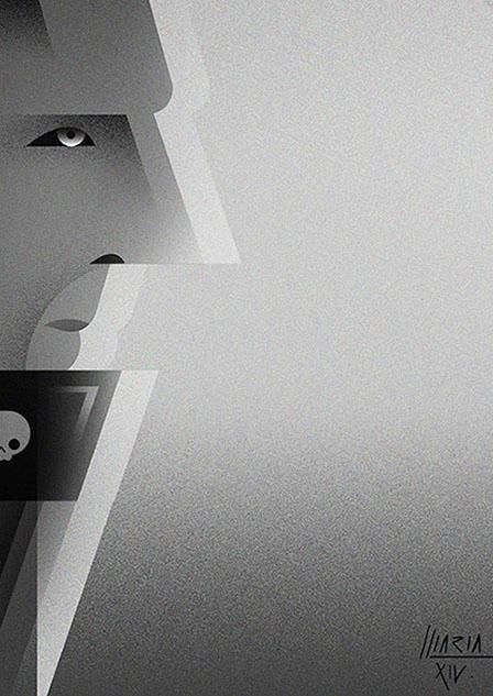 Caricature of Ralph Fiennes