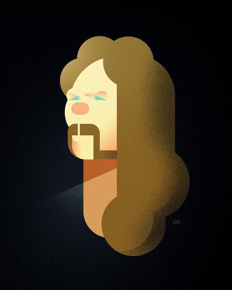 Caricature of James Hetfield