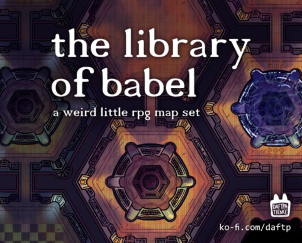 Library of Babel RPG map set - DAFTPATIENCE's Ko-fi Shop