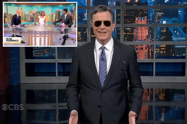 CBS anchors praise Stephen Colbert's balanced humor as his show nears its end.