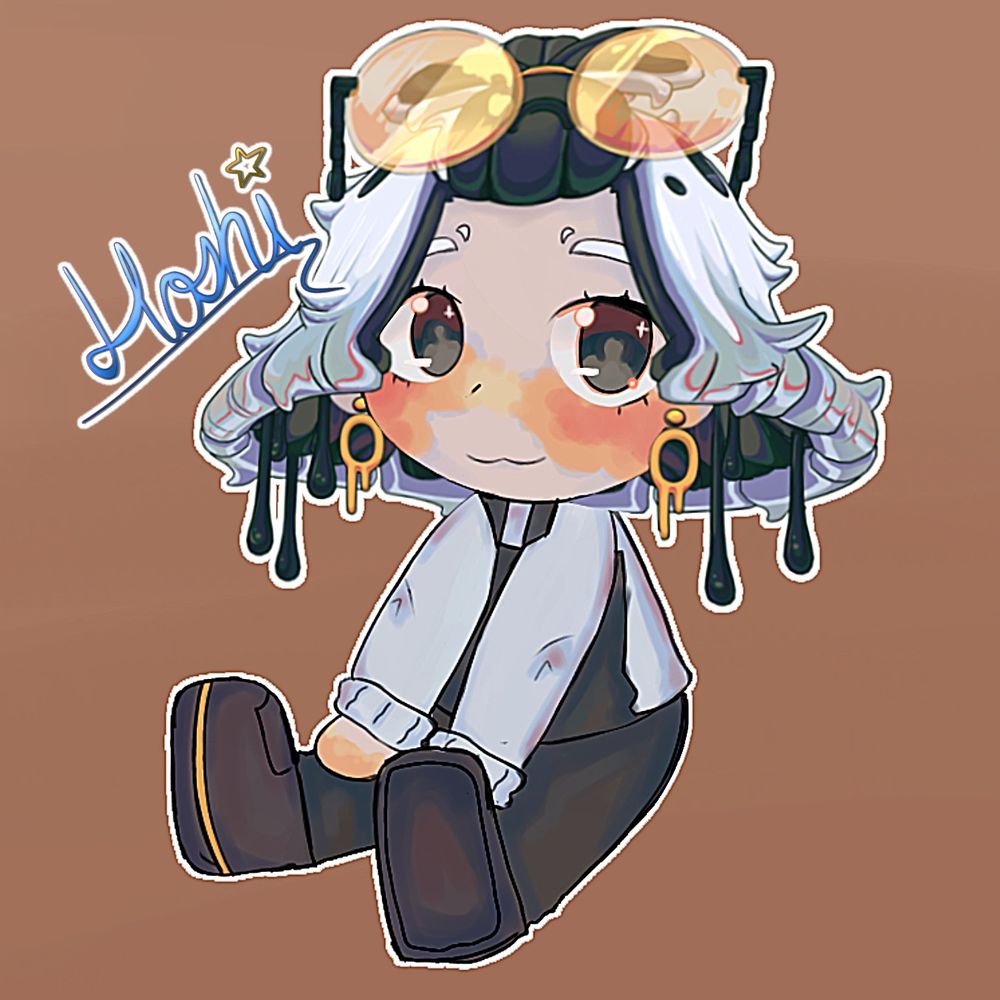 Plush chibi Squiiji sitting