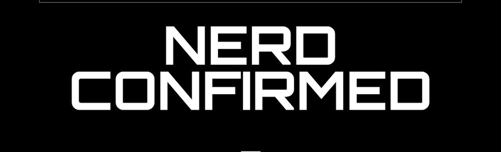Logo for the new website nerdconfirmed com, all about videogames and the people who play them