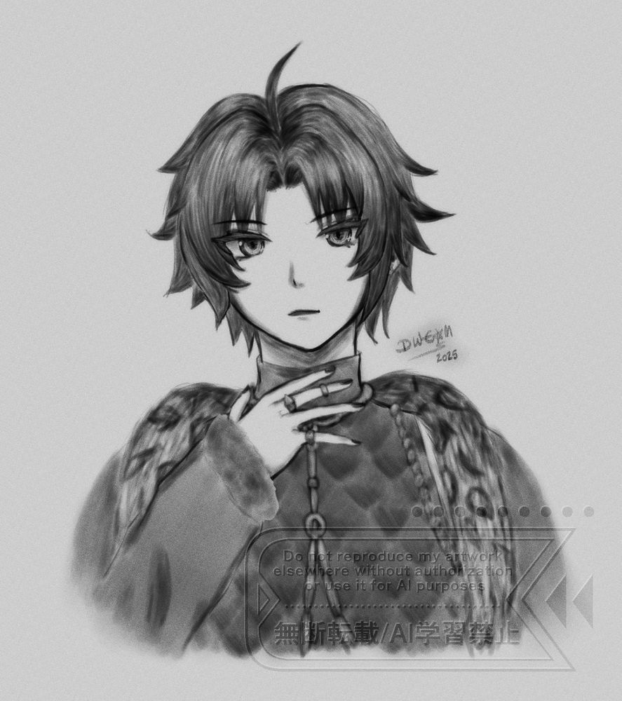 Fanart of Asaba Harumasa from Zenless Zone Zero based on his appearance on the artwork for the story of version 1.4.