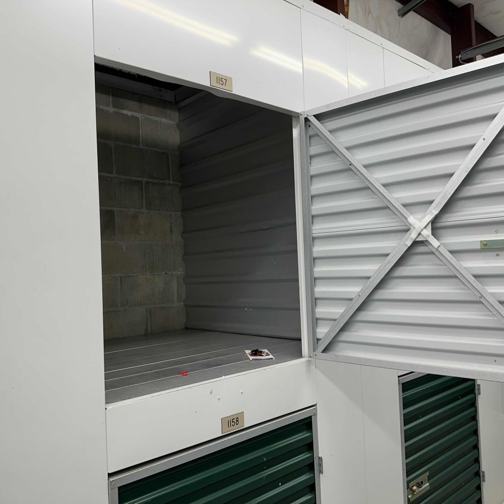 A photo of a storage locker. It is four feet off the ground. How am I supposed to get in there?