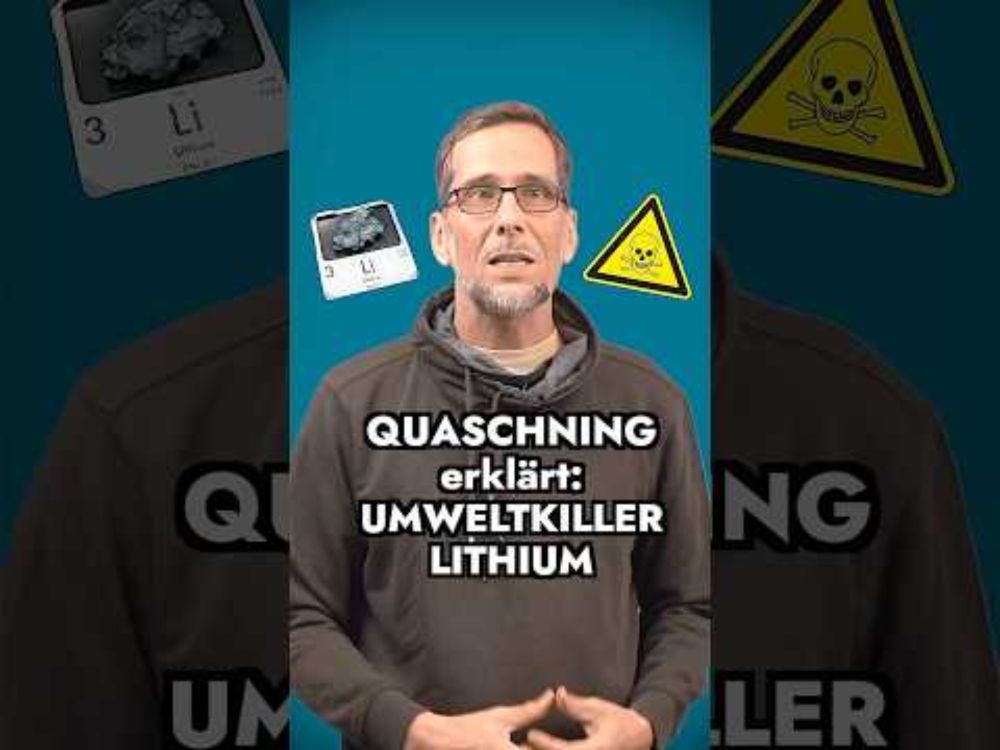 Quaschning erklärt: Umweltkiller Lithium 😲 #lithium #eauto