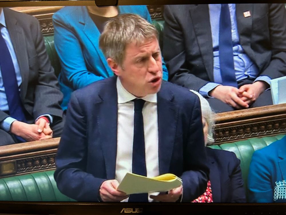Picture of James MacCleary MP delivering speech. 