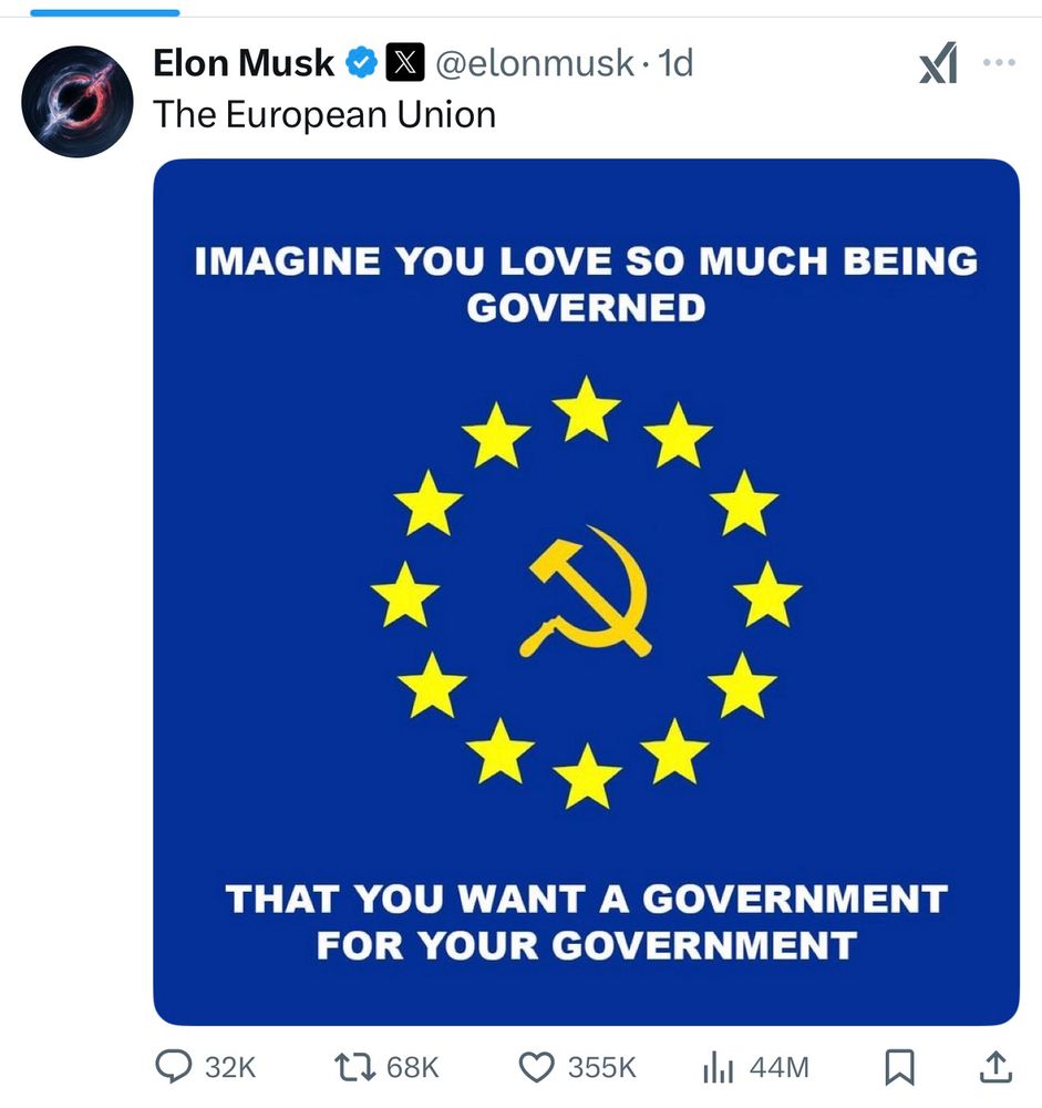 Elon Musk’s tweet against the EU