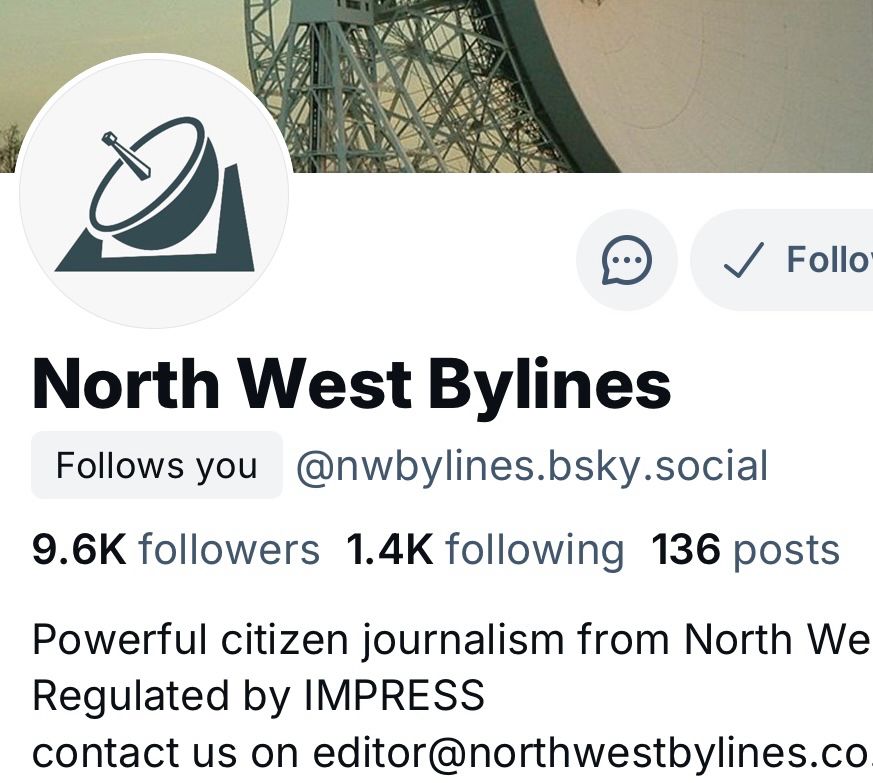 Screenshot of NW Bylines account on Bluesky. 