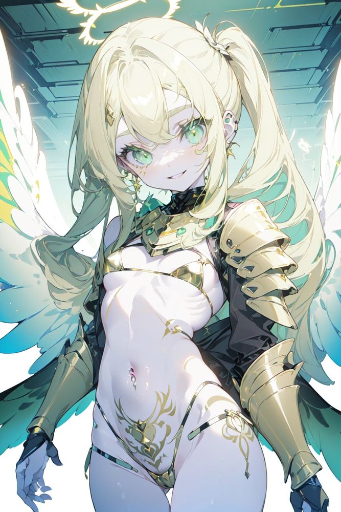 色白ロリ天使ゴールデンマイクロビキニアーマー