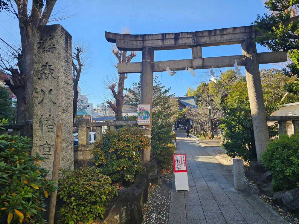 Entrance torii gate