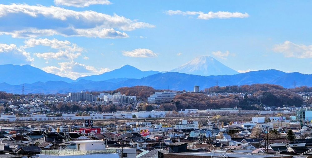 Mt Fuji seen from Akishima