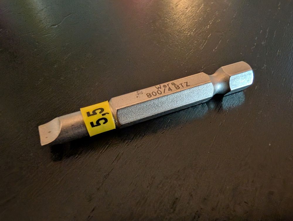 Wera slotted insert bit 