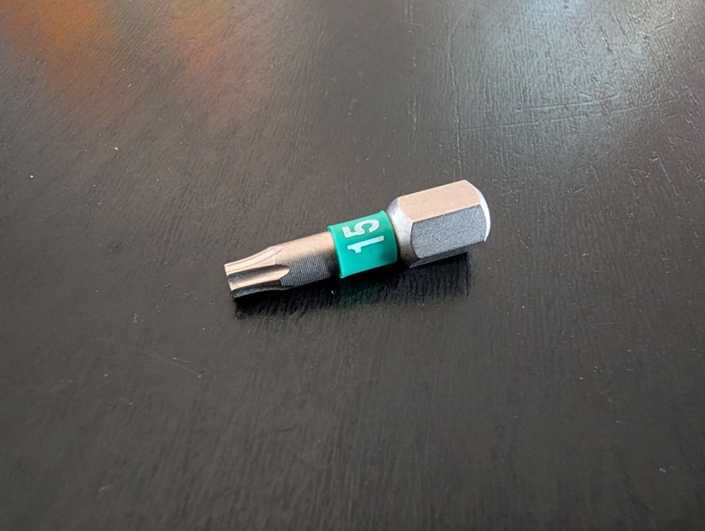 Torx 15 insert bit 